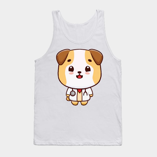 Doctor Dog Tank Top by FlippinTurtles